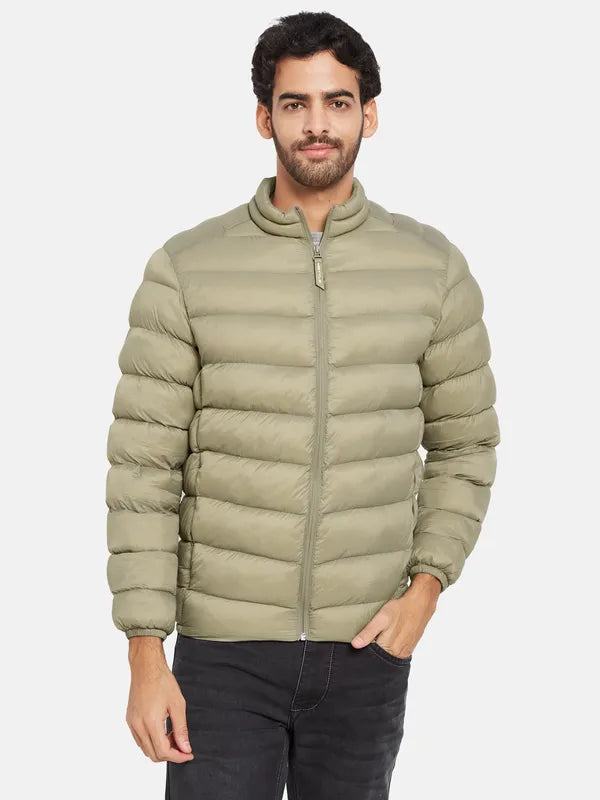 Mettle Men Olive Green Woven Jacket