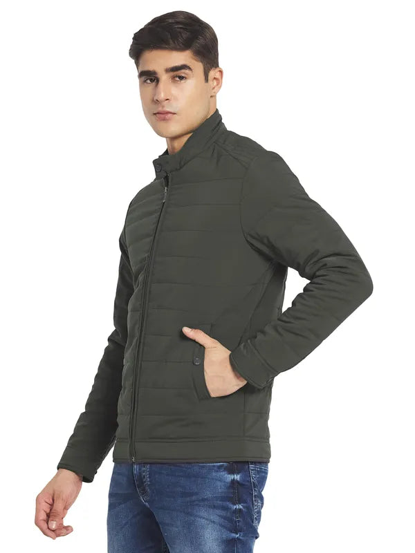 Mettle Men Olive Green Padded Jacket