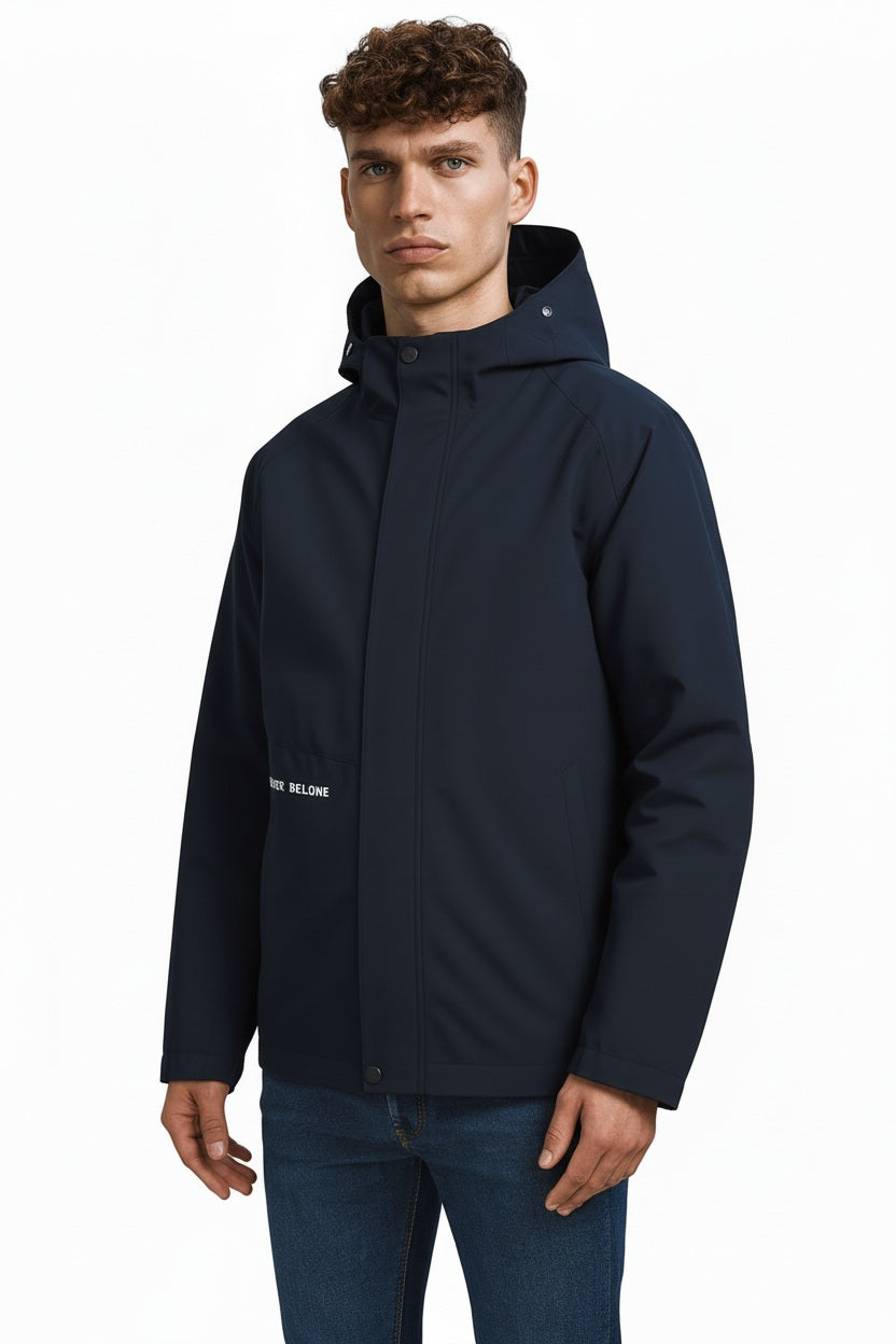 Men Black Lightweight Puffer Jacket