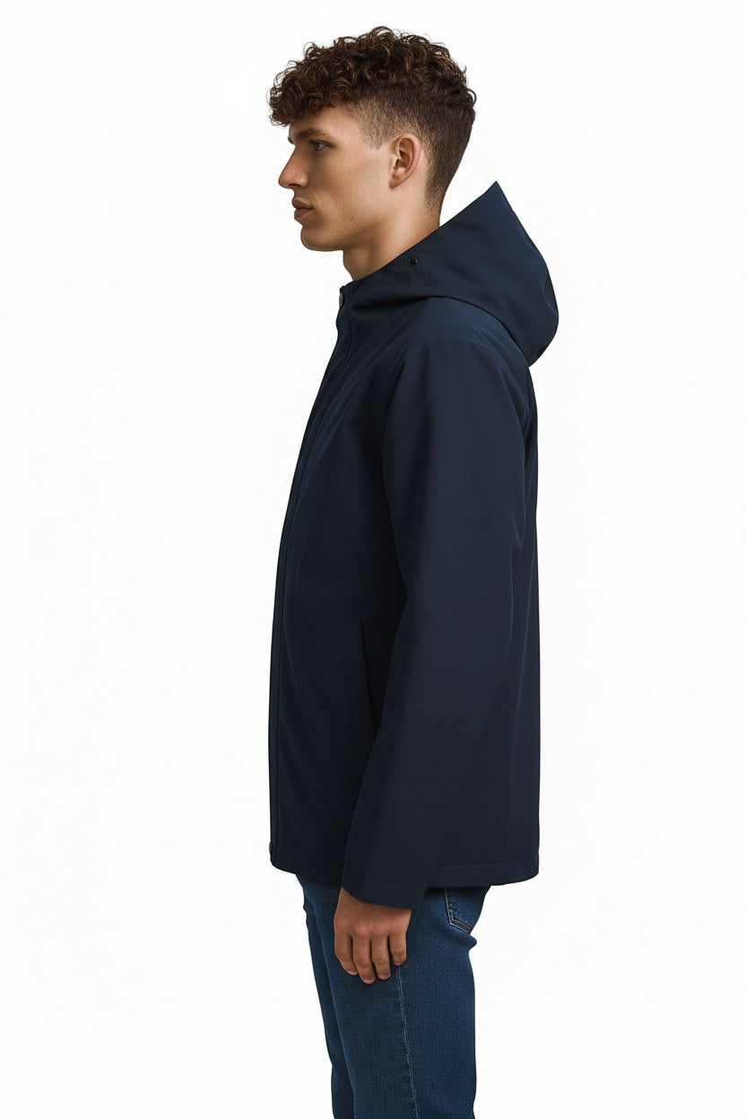 Men Black Lightweight Puffer Jacket