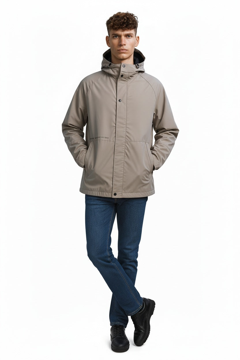 Men Stone Lightweight Puffer Jacket