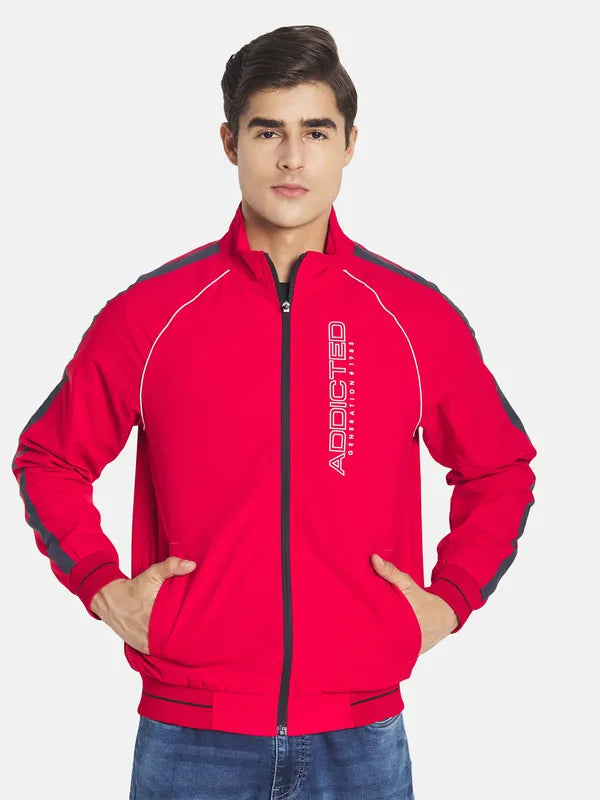 Mettle Men Red Crop Sporty Jacket