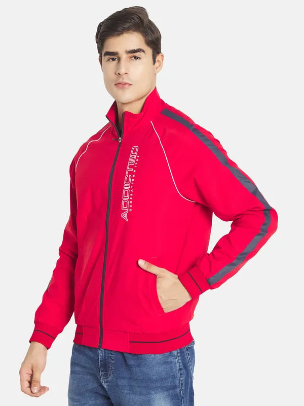 Mettle Men Red Crop Sporty Jacket