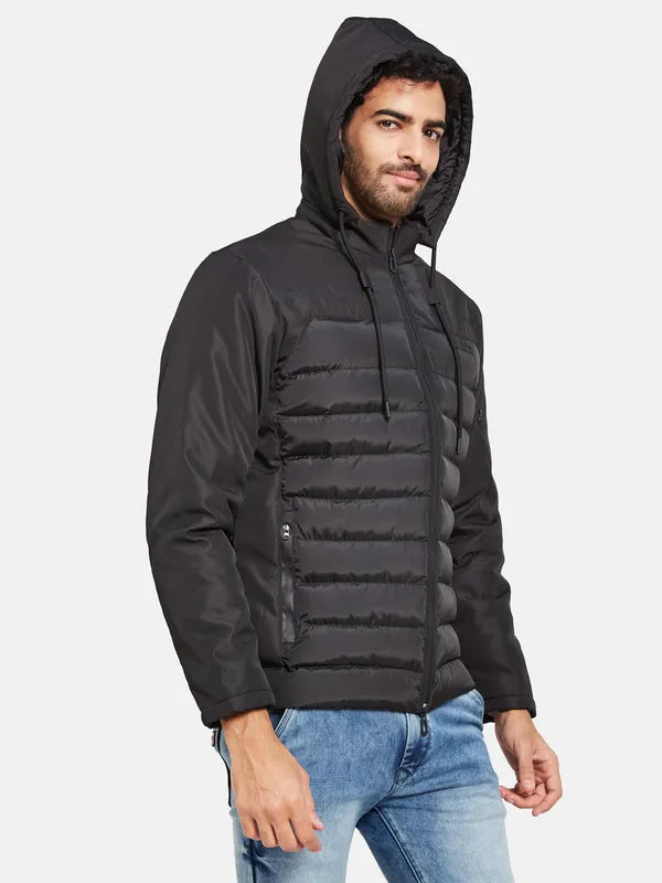 Mettle Men Black Woven Jacket