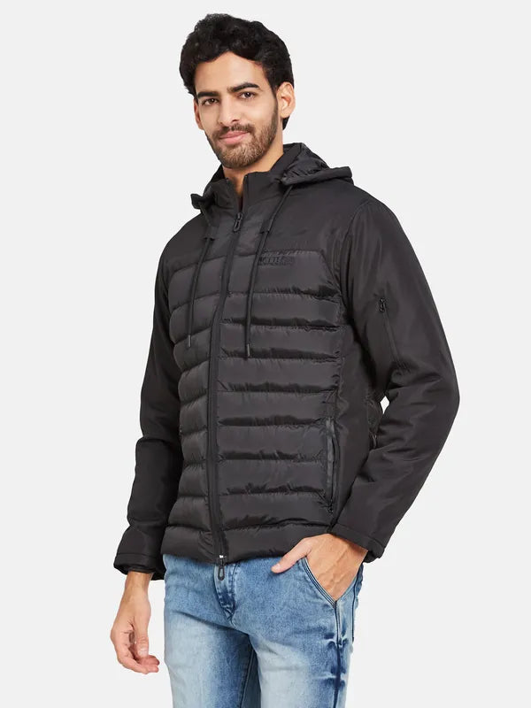 Mettle Men Black Woven Jacket