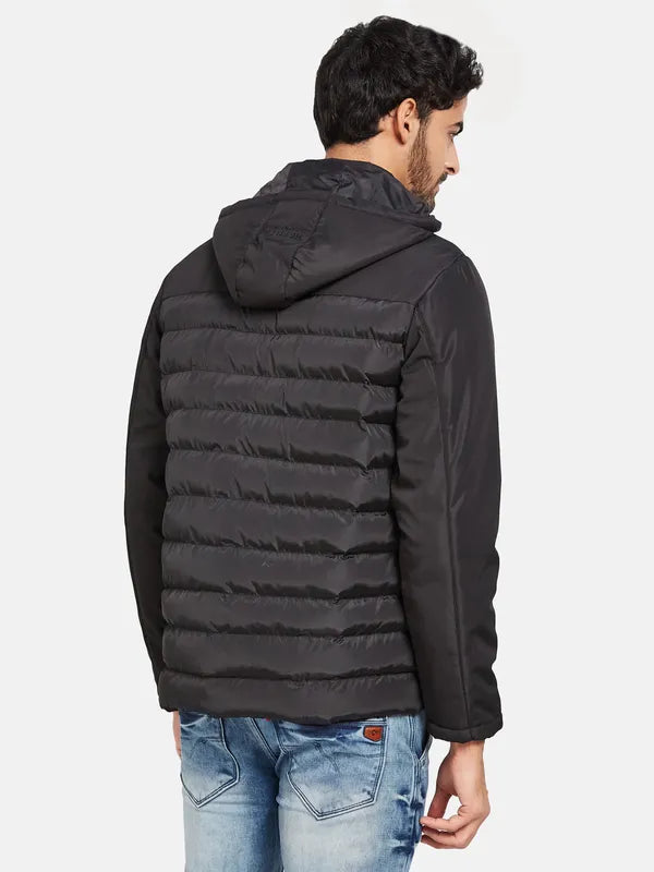 Mettle Men Black Woven Jacket