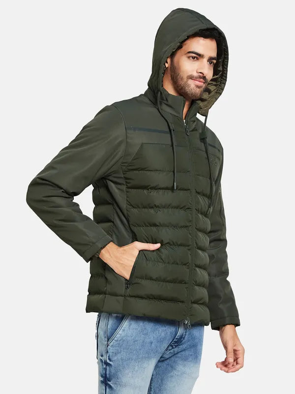 Mettle Men Olive Green Woven Jacket