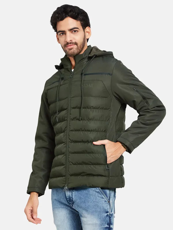 Mettle Men Olive Green Woven Jacket