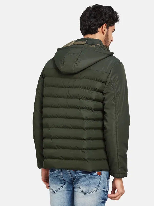 Mettle Men Olive Green Woven Jacket