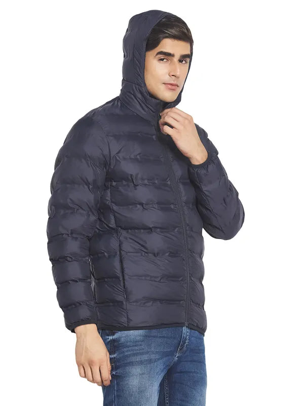 Mettle Men Navy Blue Padded Jacket