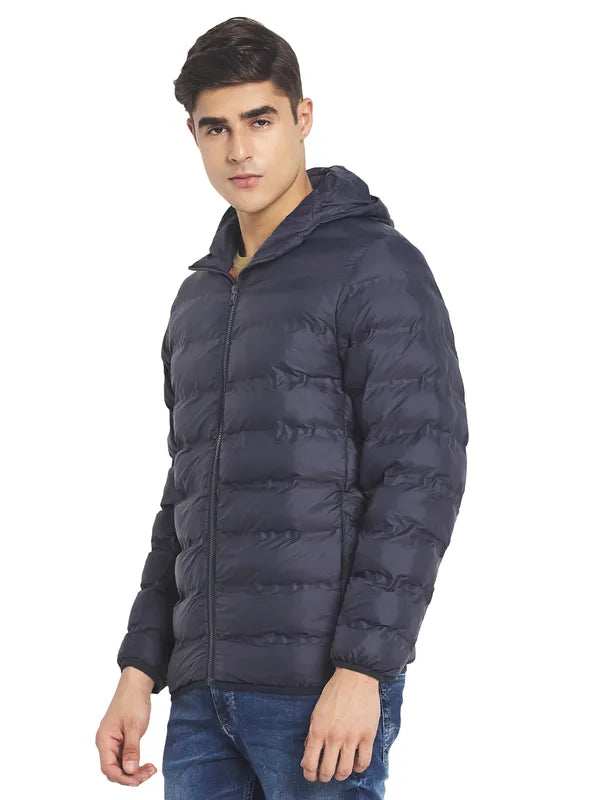 Mettle Men Navy Blue Padded Jacket