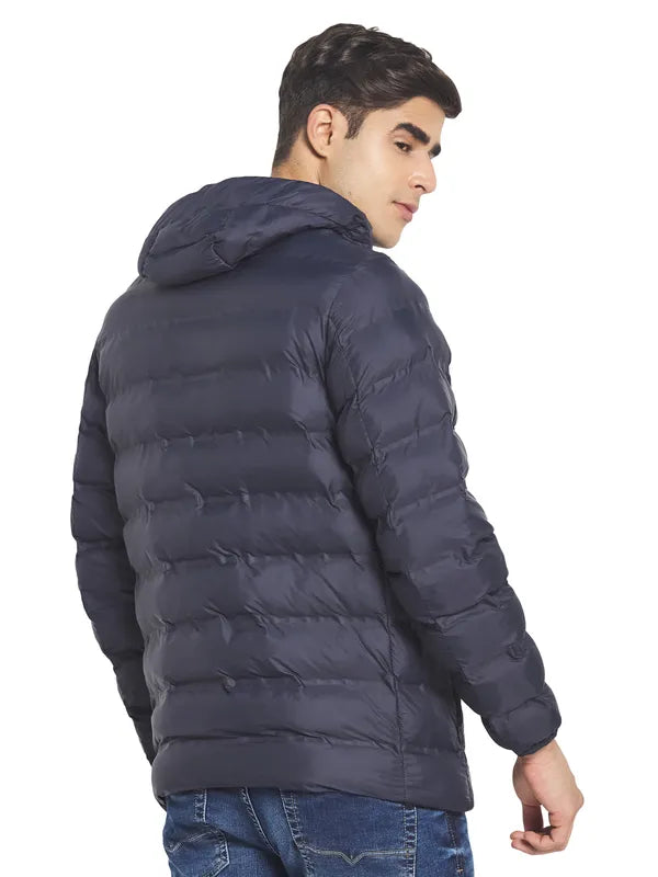 Mettle Men Navy Blue Padded Jacket