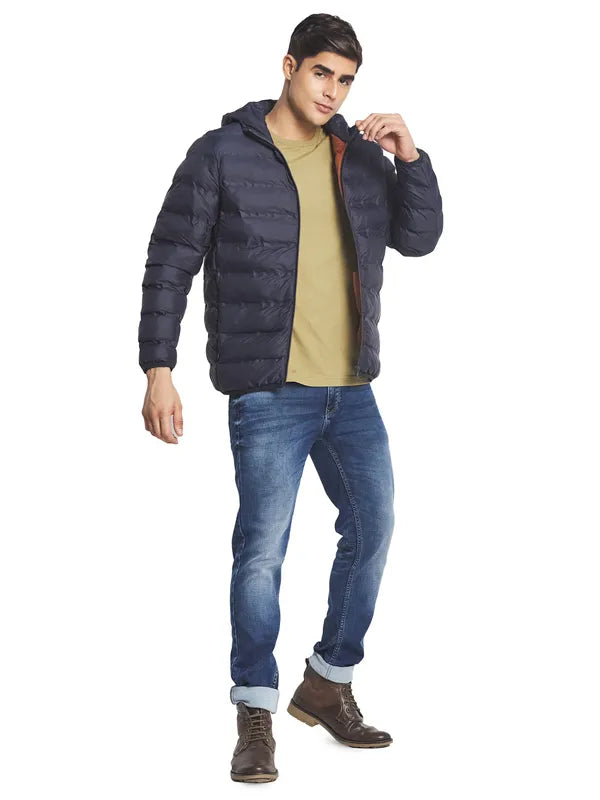 Mettle Men Navy Blue Padded Jacket