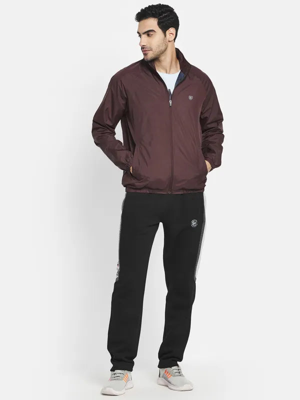 Men Maroon Sporty Jacket