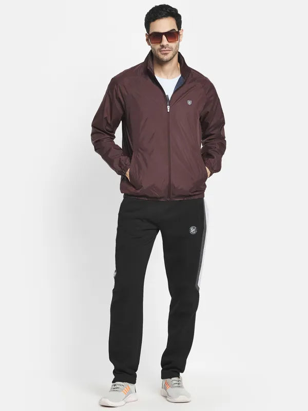 Men Maroon Sporty Jacket