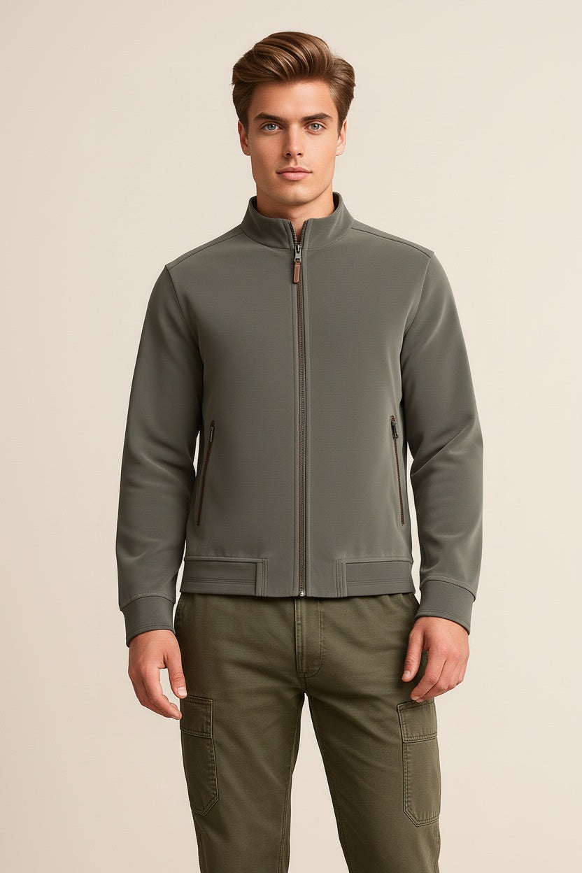 Men Corduroy Lightweight Bomber Jacket