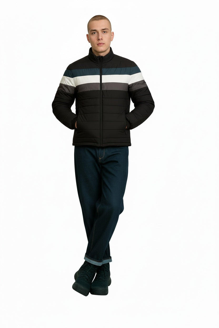 Men Colourblocked Puffer Jacket