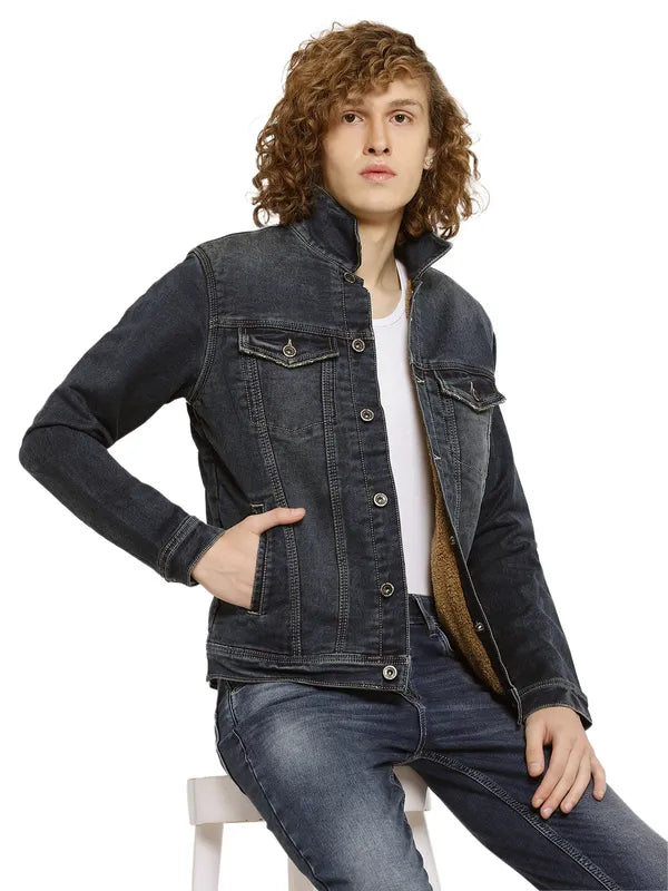 Mettle Men Washed Denim Jacket