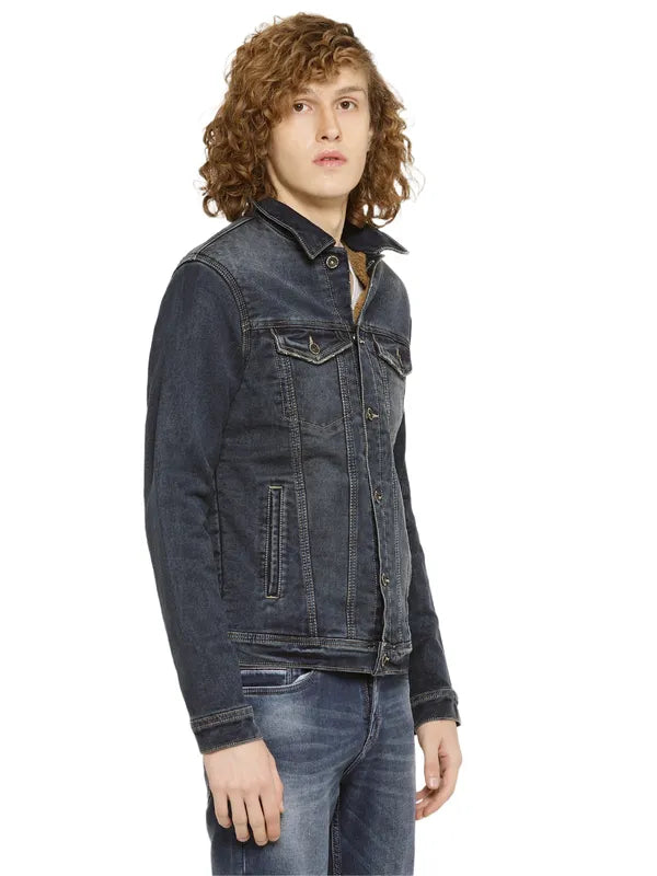 Mettle Men Washed Denim Jacket