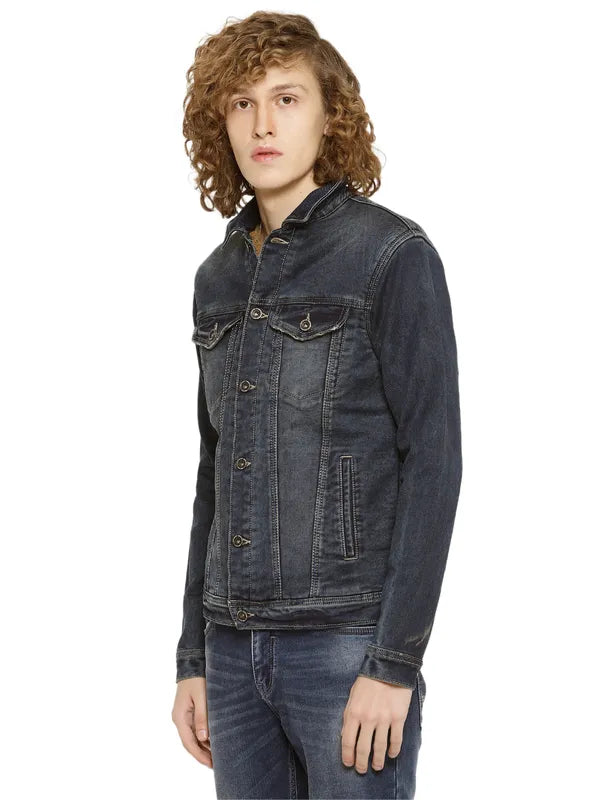 Mettle Men Washed Denim Jacket