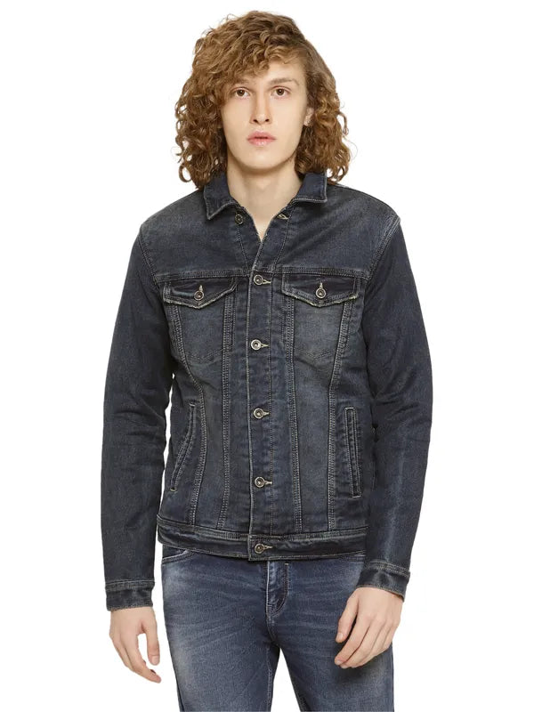 Mettle Men Washed Denim Jacket