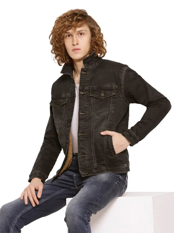 Mettle Men Washed Denim Jacket