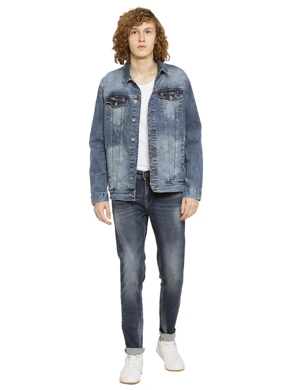 Mettle Men Washed Denim Jacket