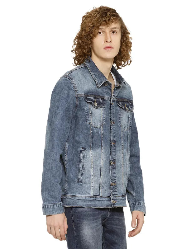 Mettle Men Washed Denim Jacket