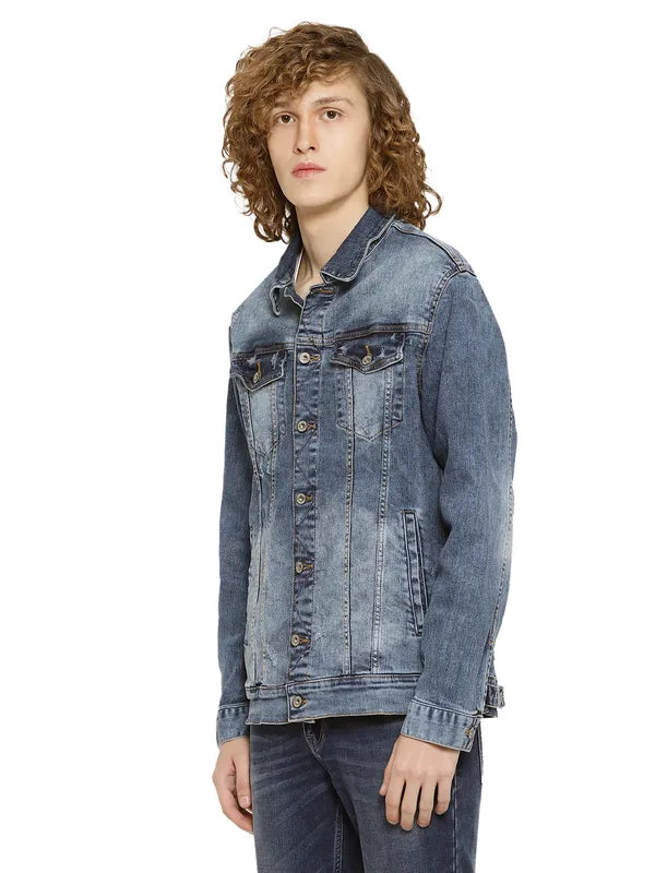 Mettle Men Washed Denim Jacket