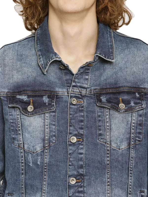 Mettle Men Washed Denim Jacket