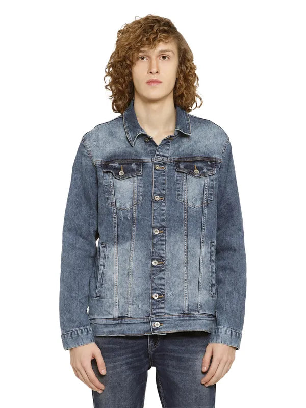 Mettle Men Washed Denim Jacket