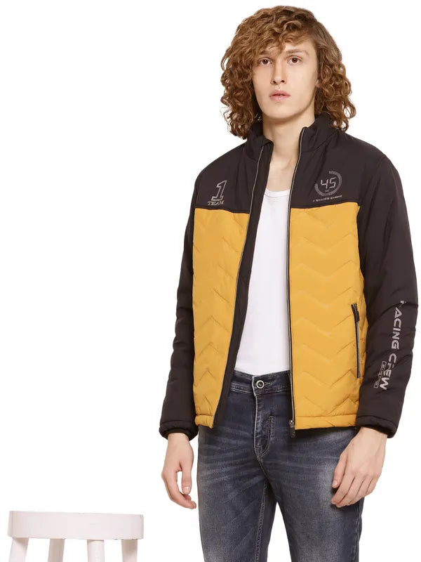 Mettle Men Colourblocked Quilted Jacket