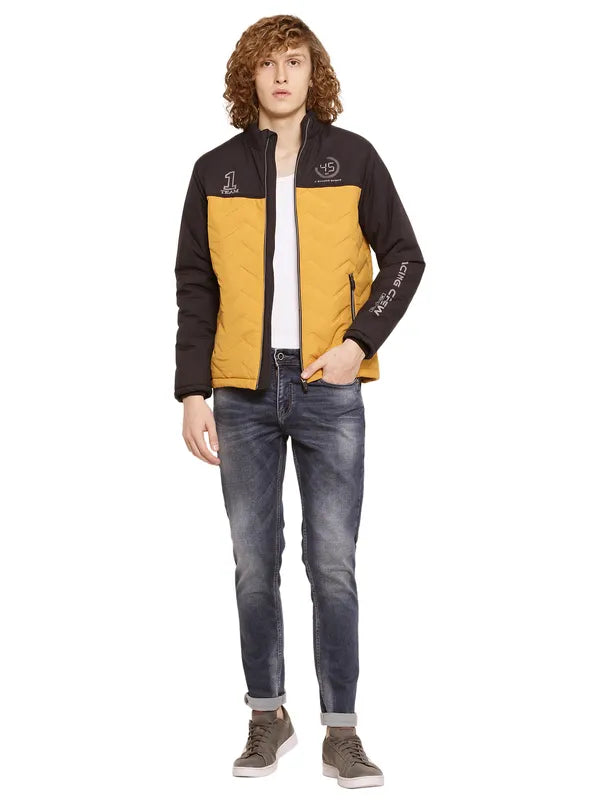 Mettle Men Colourblocked Quilted Jacket