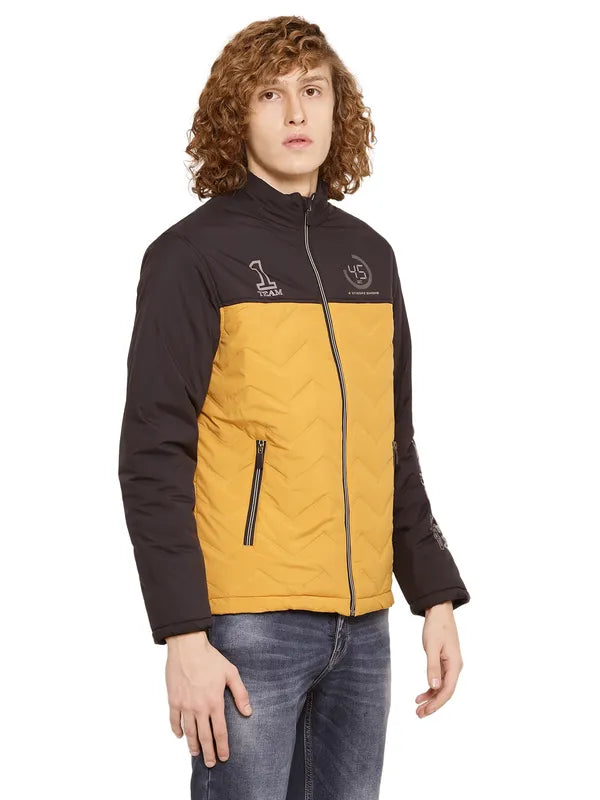 Mettle Men Colourblocked Quilted Jacket