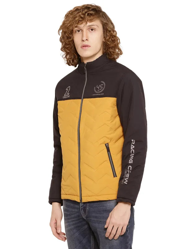 Mettle Men Colourblocked Quilted Jacket