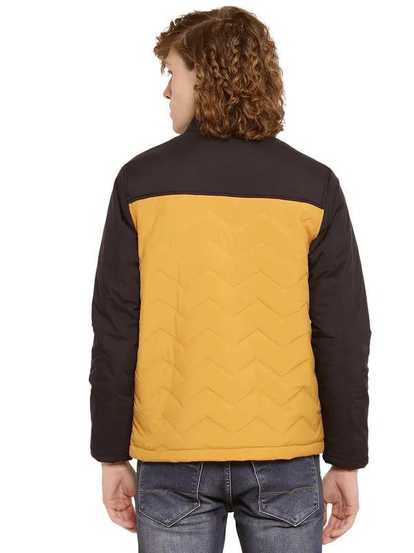 Mettle Men Colourblocked Quilted Jacket