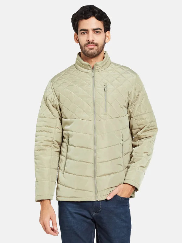 Mettle Men Beige Woven Jacket