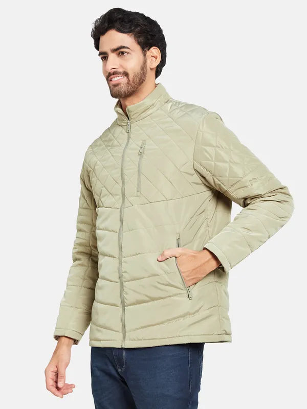 Mettle Men Beige Woven Jacket