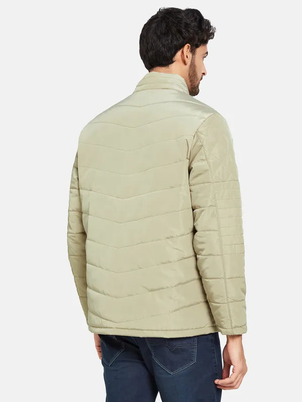 Mettle Men Beige Woven Jacket