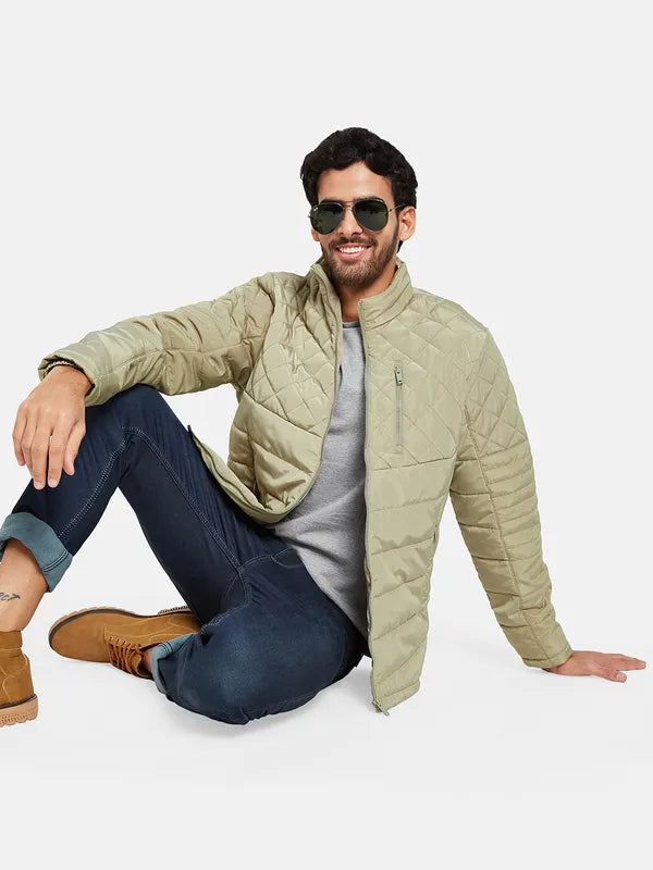 Mettle Men Beige Woven Jacket