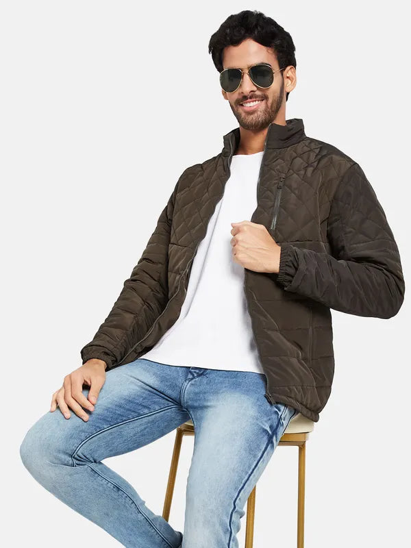 Mettle Men Olive Green Woven Jacket