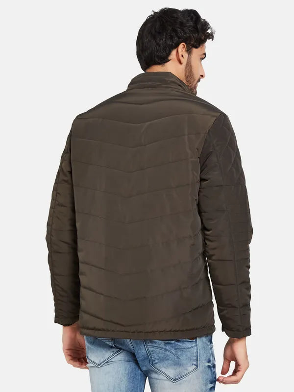 Mettle Men Olive Green Woven Jacket