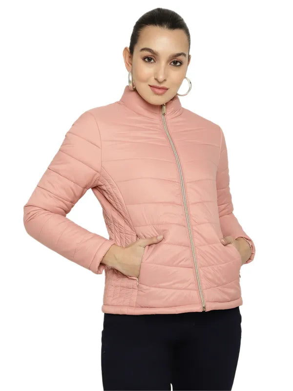 Mettle Women Pink Longline Open Front Jacket