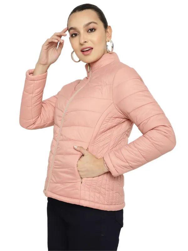 Mettle Women Pink Longline Open Front Jacket