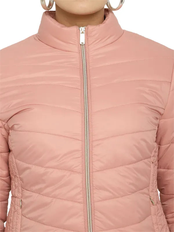 Mettle Women Pink Longline Open Front Jacket