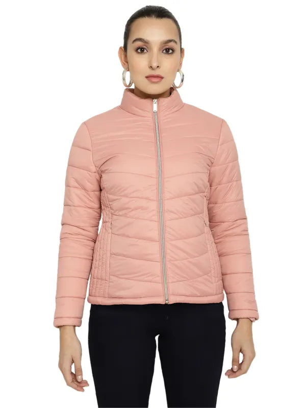 Mettle Women Pink Longline Open Front Jacket