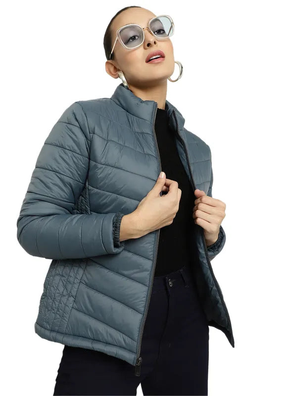 Mettle Women Green Bomber Jacket