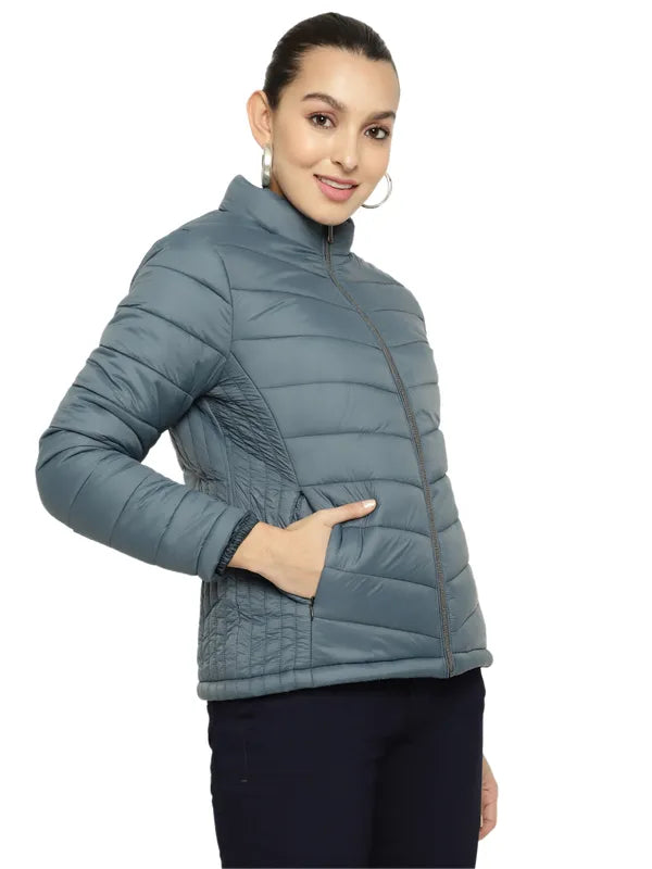 Mettle Women Green Bomber Jacket