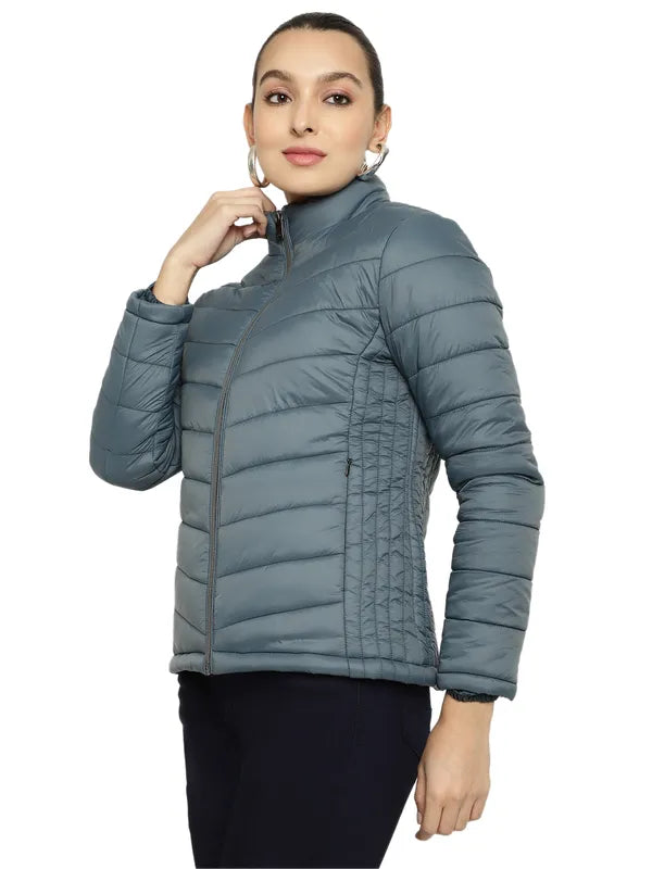 Mettle Women Green Bomber Jacket