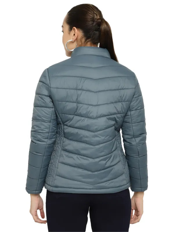 Mettle Women Green Bomber Jacket